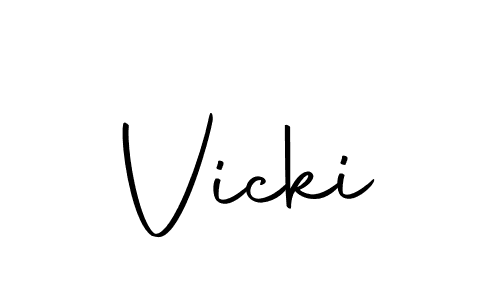 How to make Vicki name signature. Use Autography-DOLnW style for creating short signs online. This is the latest handwritten sign. Vicki signature style 10 images and pictures png