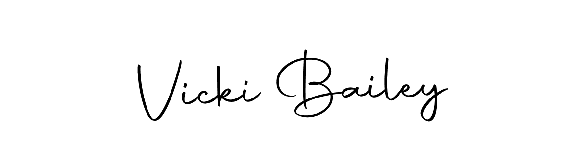 Here are the top 10 professional signature styles for the name Vicki Bailey. These are the best autograph styles you can use for your name. Vicki Bailey signature style 10 images and pictures png