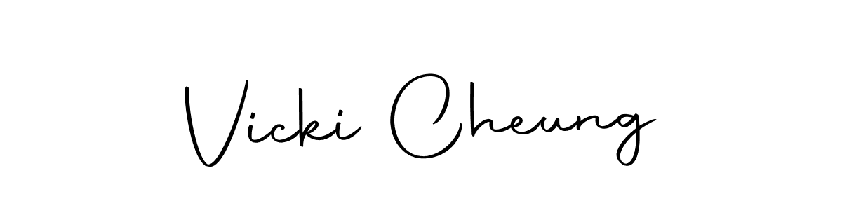 You should practise on your own different ways (Autography-DOLnW) to write your name (Vicki Cheung) in signature. don't let someone else do it for you. Vicki Cheung signature style 10 images and pictures png