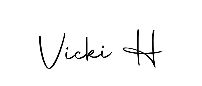 Also You can easily find your signature by using the search form. We will create Vicki H name handwritten signature images for you free of cost using Autography-DOLnW sign style. Vicki H signature style 10 images and pictures png