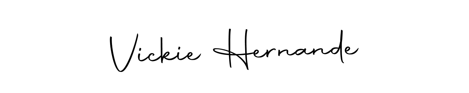 Here are the top 10 professional signature styles for the name Vickie Hernande. These are the best autograph styles you can use for your name. Vickie Hernande signature style 10 images and pictures png