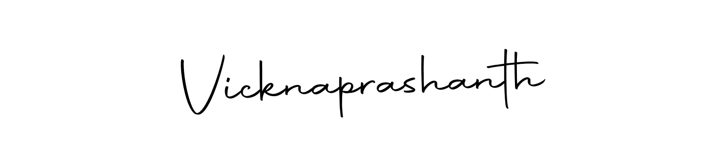 Make a beautiful signature design for name Vicknaprashanth. Use this online signature maker to create a handwritten signature for free. Vicknaprashanth signature style 10 images and pictures png