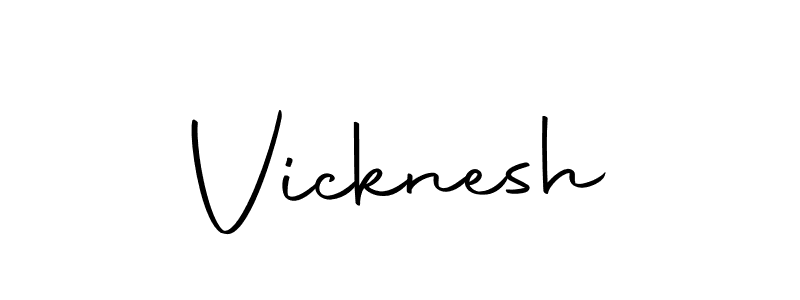 Vicknesh stylish signature style. Best Handwritten Sign (Autography-DOLnW) for my name. Handwritten Signature Collection Ideas for my name Vicknesh. Vicknesh signature style 10 images and pictures png