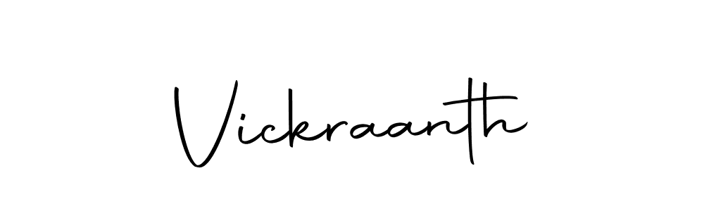 How to make Vickraanth signature? Autography-DOLnW is a professional autograph style. Create handwritten signature for Vickraanth name. Vickraanth signature style 10 images and pictures png