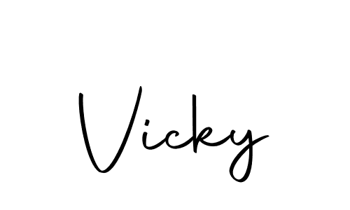 Also we have Vicky name is the best signature style. Create professional handwritten signature collection using Autography-DOLnW autograph style. Vicky signature style 10 images and pictures png