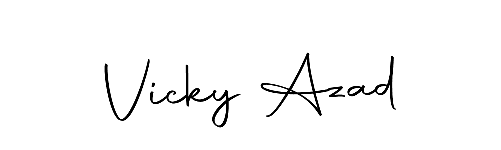 How to make Vicky Azad signature? Autography-DOLnW is a professional autograph style. Create handwritten signature for Vicky Azad name. Vicky Azad signature style 10 images and pictures png