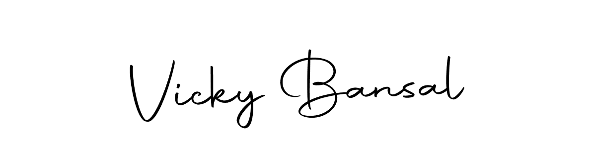 Make a short Vicky Bansal signature style. Manage your documents anywhere anytime using Autography-DOLnW. Create and add eSignatures, submit forms, share and send files easily. Vicky Bansal signature style 10 images and pictures png