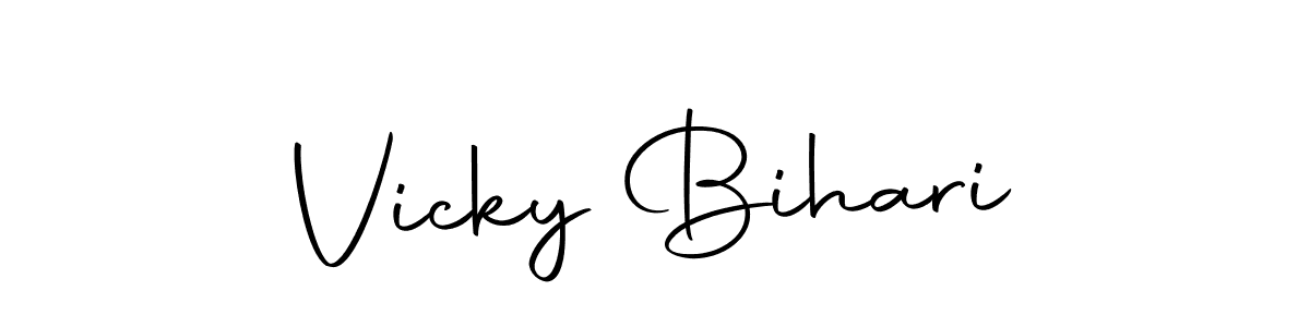 Vicky Bihari stylish signature style. Best Handwritten Sign (Autography-DOLnW) for my name. Handwritten Signature Collection Ideas for my name Vicky Bihari. Vicky Bihari signature style 10 images and pictures png