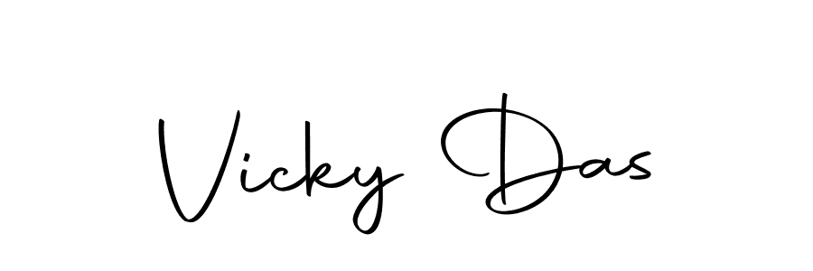 Create a beautiful signature design for name Vicky Das. With this signature (Autography-DOLnW) fonts, you can make a handwritten signature for free. Vicky Das signature style 10 images and pictures png