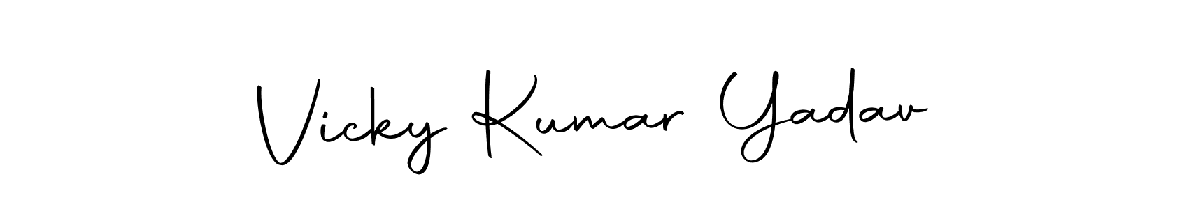 Make a beautiful signature design for name Vicky Kumar Yadav. With this signature (Autography-DOLnW) style, you can create a handwritten signature for free. Vicky Kumar Yadav signature style 10 images and pictures png
