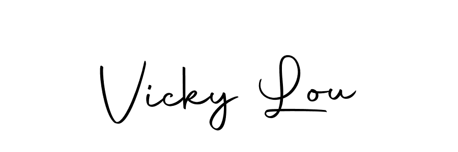 How to make Vicky Lou signature? Autography-DOLnW is a professional autograph style. Create handwritten signature for Vicky Lou name. Vicky Lou signature style 10 images and pictures png