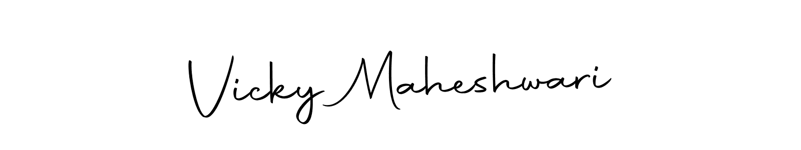 Make a beautiful signature design for name Vicky Maheshwari. With this signature (Autography-DOLnW) style, you can create a handwritten signature for free. Vicky Maheshwari signature style 10 images and pictures png
