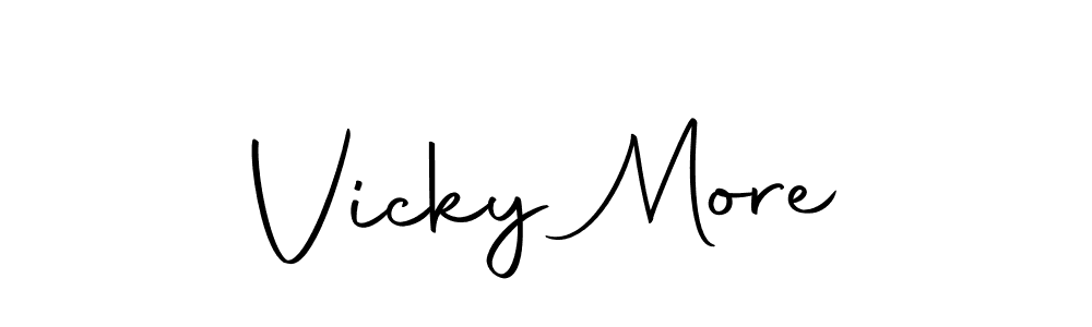 The best way (Autography-DOLnW) to make a short signature is to pick only two or three words in your name. The name Vicky More include a total of six letters. For converting this name. Vicky More signature style 10 images and pictures png