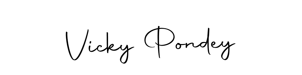 if you are searching for the best signature style for your name Vicky Pondey. so please give up your signature search. here we have designed multiple signature styles  using Autography-DOLnW. Vicky Pondey signature style 10 images and pictures png