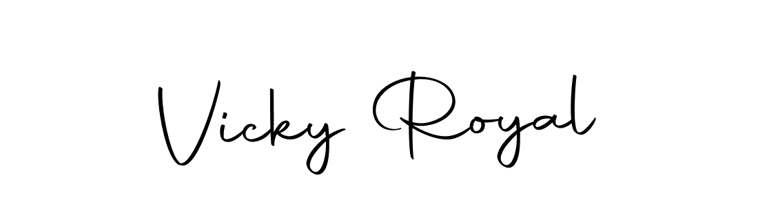 The best way (Autography-DOLnW) to make a short signature is to pick only two or three words in your name. The name Vicky Royal include a total of six letters. For converting this name. Vicky Royal signature style 10 images and pictures png