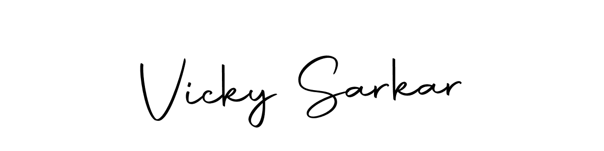 if you are searching for the best signature style for your name Vicky Sarkar. so please give up your signature search. here we have designed multiple signature styles  using Autography-DOLnW. Vicky Sarkar signature style 10 images and pictures png