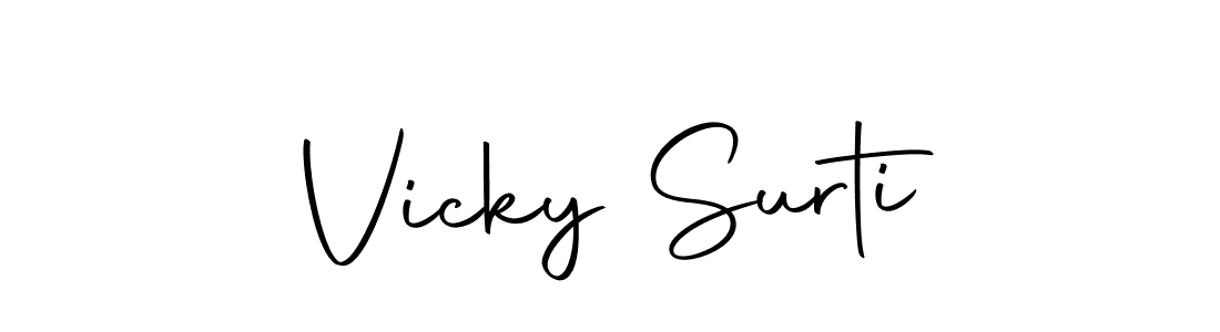 Make a beautiful signature design for name Vicky Surti. With this signature (Autography-DOLnW) style, you can create a handwritten signature for free. Vicky Surti signature style 10 images and pictures png