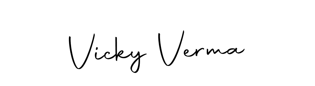 You can use this online signature creator to create a handwritten signature for the name Vicky Verma. This is the best online autograph maker. Vicky Verma signature style 10 images and pictures png