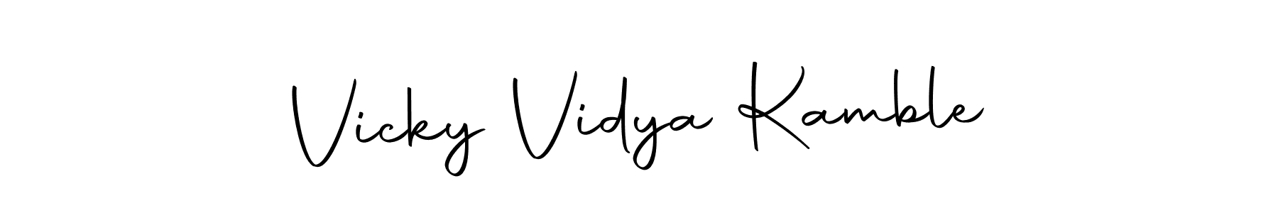 Here are the top 10 professional signature styles for the name Vicky Vidya Kamble. These are the best autograph styles you can use for your name. Vicky Vidya Kamble signature style 10 images and pictures png