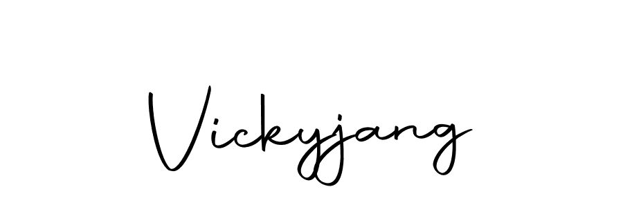 Make a beautiful signature design for name Vickyjang. Use this online signature maker to create a handwritten signature for free. Vickyjang signature style 10 images and pictures png
