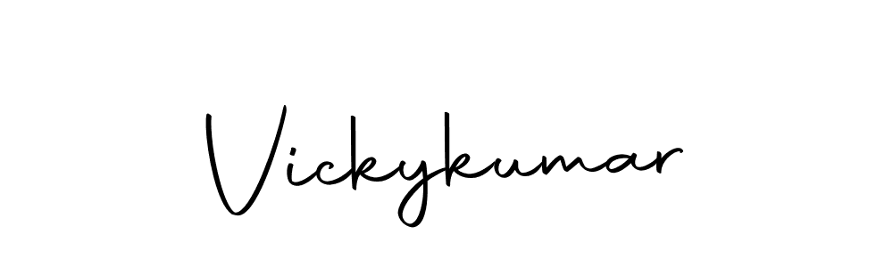How to make Vickykumar signature? Autography-DOLnW is a professional autograph style. Create handwritten signature for Vickykumar name. Vickykumar signature style 10 images and pictures png