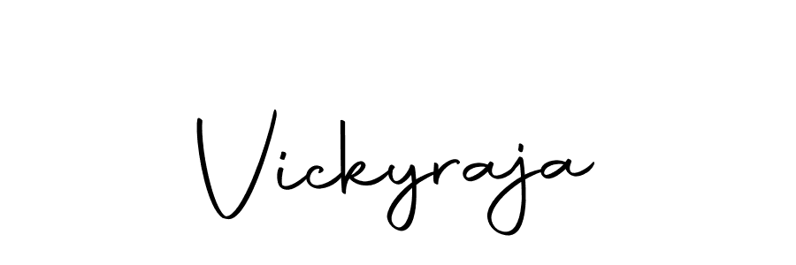 How to make Vickyraja signature? Autography-DOLnW is a professional autograph style. Create handwritten signature for Vickyraja name. Vickyraja signature style 10 images and pictures png