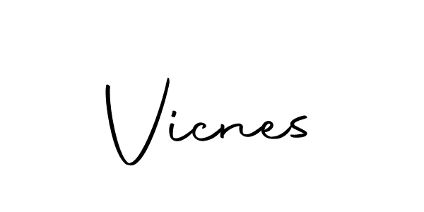 Create a beautiful signature design for name Vicnes. With this signature (Autography-DOLnW) fonts, you can make a handwritten signature for free. Vicnes signature style 10 images and pictures png