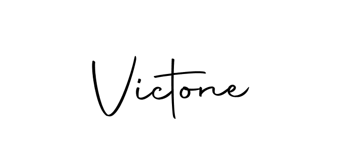 How to make Victone name signature. Use Autography-DOLnW style for creating short signs online. This is the latest handwritten sign. Victone signature style 10 images and pictures png