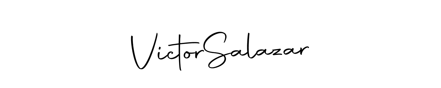 Use a signature maker to create a handwritten signature online. With this signature software, you can design (Autography-DOLnW) your own signature for name Victor  Salazar. Victor  Salazar signature style 10 images and pictures png