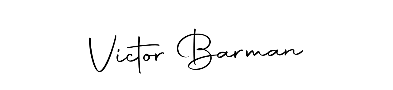 The best way (Autography-DOLnW) to make a short signature is to pick only two or three words in your name. The name Victor Barman include a total of six letters. For converting this name. Victor Barman signature style 10 images and pictures png