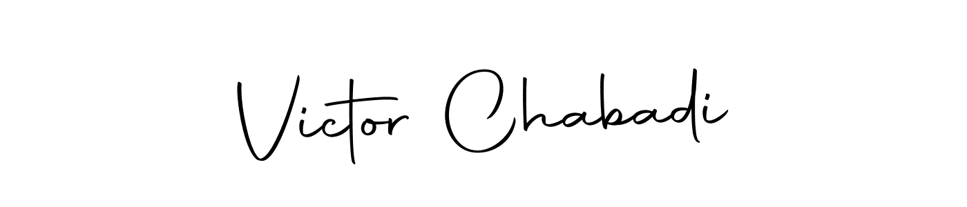 Once you've used our free online signature maker to create your best signature Autography-DOLnW style, it's time to enjoy all of the benefits that Victor Chabadi name signing documents. Victor Chabadi signature style 10 images and pictures png