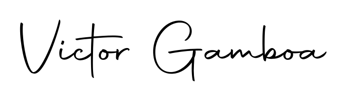 See photos of Victor Gamboa official signature. Check more albums & portfolios. Read reviews & check more about Autography-DOLnW font. Victor Gamboa signature style 10 images and pictures png