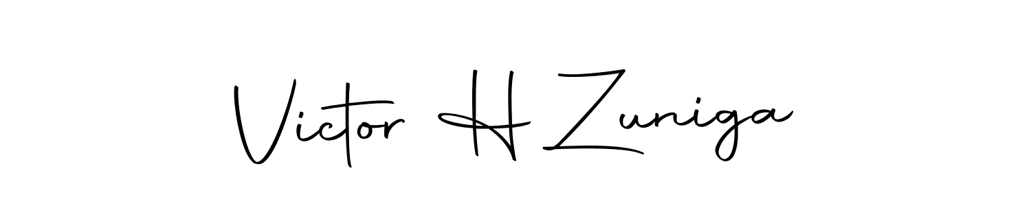 Here are the top 10 professional signature styles for the name Victor H Zuniga. These are the best autograph styles you can use for your name. Victor H Zuniga signature style 10 images and pictures png