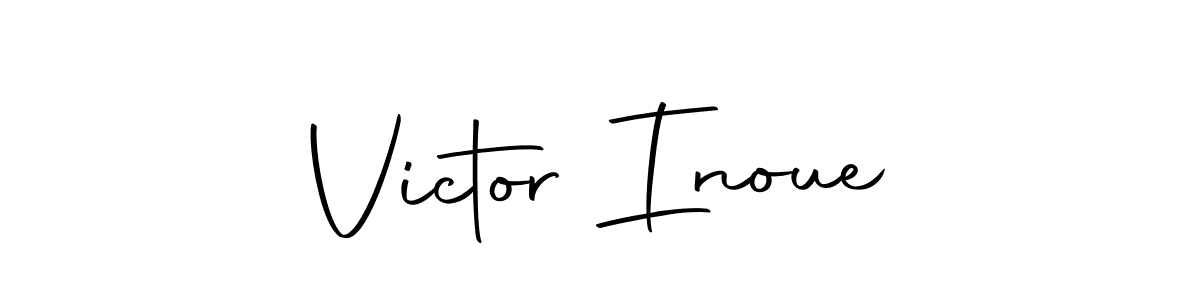 Similarly Autography-DOLnW is the best handwritten signature design. Signature creator online .You can use it as an online autograph creator for name Victor Inoue. Victor Inoue signature style 10 images and pictures png