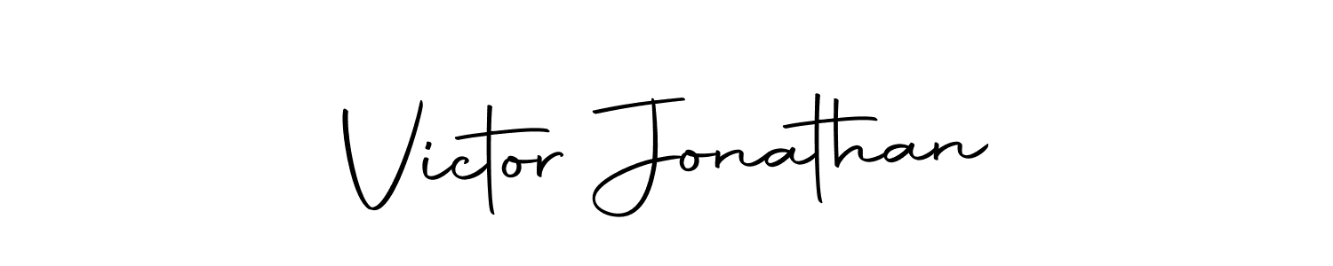 Make a beautiful signature design for name Victor Jonathan. With this signature (Autography-DOLnW) style, you can create a handwritten signature for free. Victor Jonathan signature style 10 images and pictures png