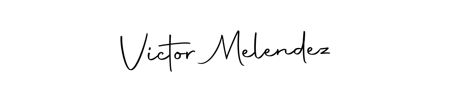 Design your own signature with our free online signature maker. With this signature software, you can create a handwritten (Autography-DOLnW) signature for name Victor Melendez. Victor Melendez signature style 10 images and pictures png