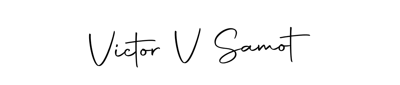 How to make Victor V Samot signature? Autography-DOLnW is a professional autograph style. Create handwritten signature for Victor V Samot name. Victor V Samot signature style 10 images and pictures png