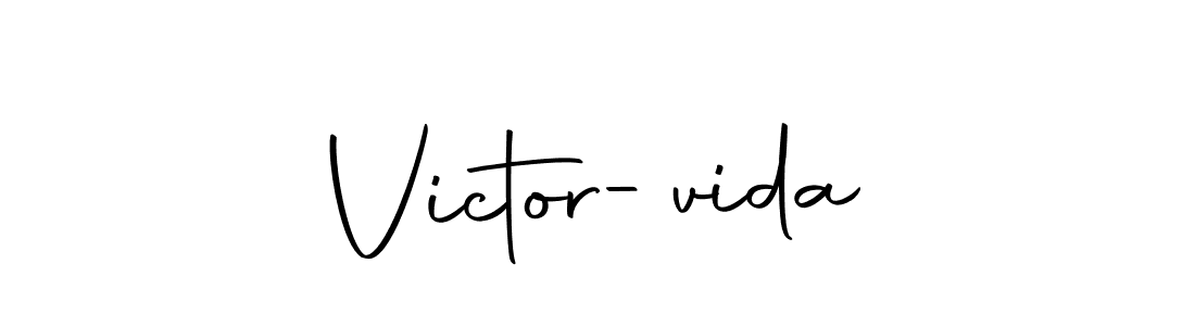 Use a signature maker to create a handwritten signature online. With this signature software, you can design (Autography-DOLnW) your own signature for name Victor-vida. Victor-vida signature style 10 images and pictures png