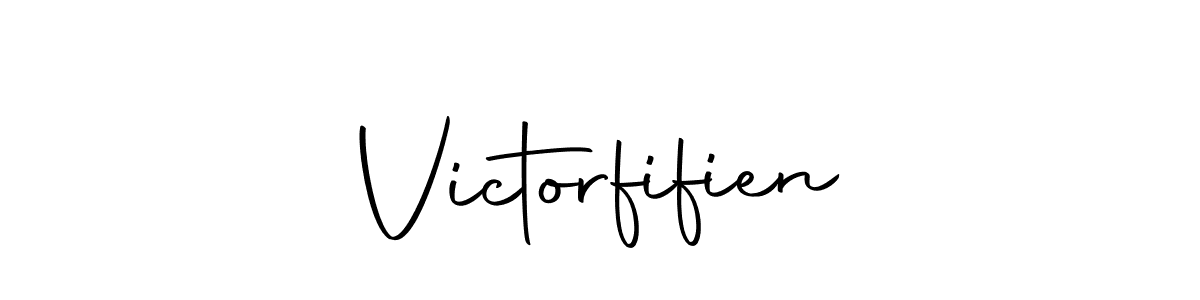 Make a beautiful signature design for name Victorfifien. With this signature (Autography-DOLnW) style, you can create a handwritten signature for free. Victorfifien signature style 10 images and pictures png