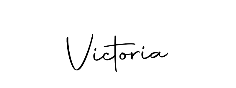 Design your own signature with our free online signature maker. With this signature software, you can create a handwritten (Autography-DOLnW) signature for name Victoria. Victoria signature style 10 images and pictures png