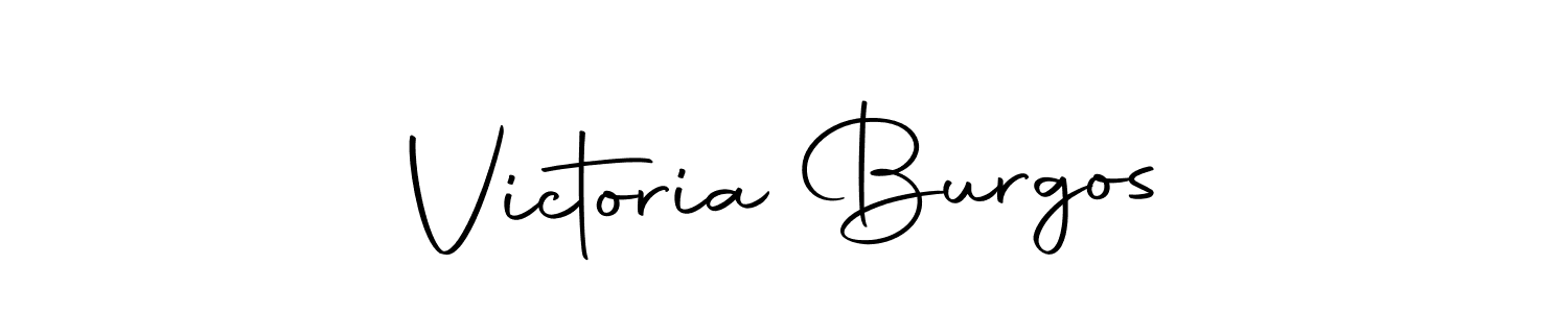 Make a beautiful signature design for name Victoria Burgos. With this signature (Autography-DOLnW) style, you can create a handwritten signature for free. Victoria Burgos signature style 10 images and pictures png