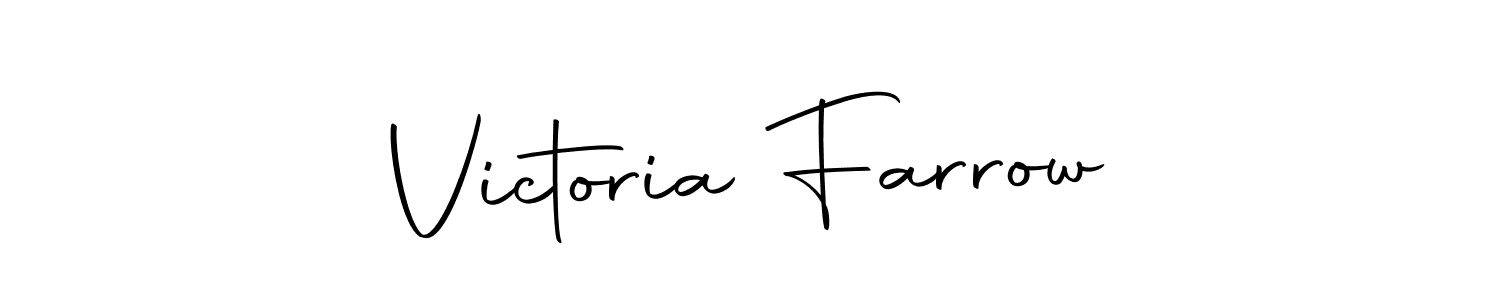 Victoria Farrow stylish signature style. Best Handwritten Sign (Autography-DOLnW) for my name. Handwritten Signature Collection Ideas for my name Victoria Farrow. Victoria Farrow signature style 10 images and pictures png