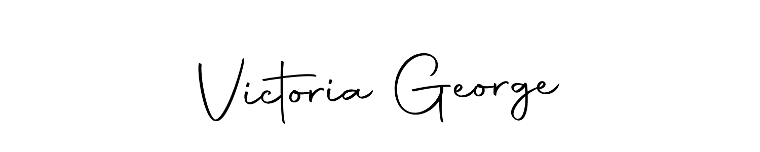 Design your own signature with our free online signature maker. With this signature software, you can create a handwritten (Autography-DOLnW) signature for name Victoria George. Victoria George signature style 10 images and pictures png