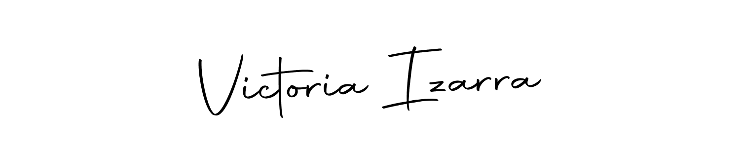 Design your own signature with our free online signature maker. With this signature software, you can create a handwritten (Autography-DOLnW) signature for name Victoria Izarra. Victoria Izarra signature style 10 images and pictures png