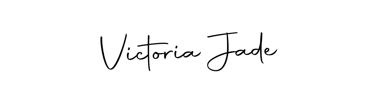 Create a beautiful signature design for name Victoria Jade. With this signature (Autography-DOLnW) fonts, you can make a handwritten signature for free. Victoria Jade signature style 10 images and pictures png