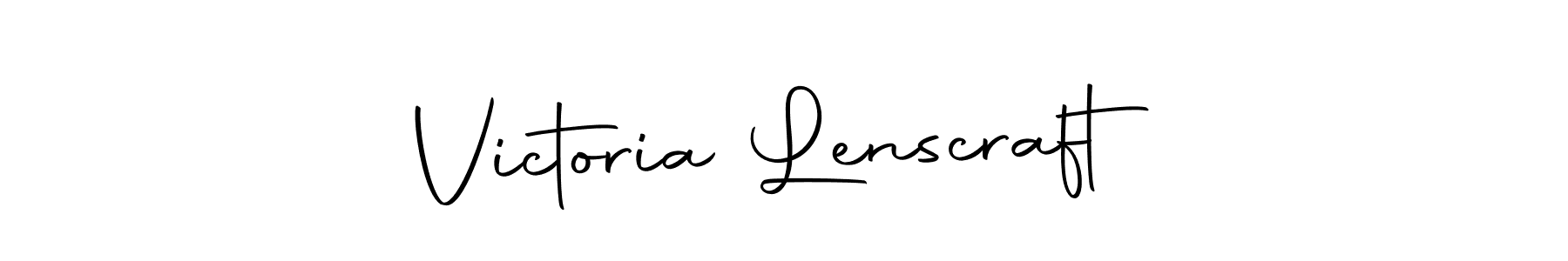 Design your own signature with our free online signature maker. With this signature software, you can create a handwritten (Autography-DOLnW) signature for name Victoria Lenscraft. Victoria Lenscraft signature style 10 images and pictures png