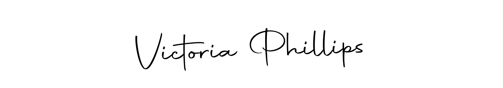 Create a beautiful signature design for name Victoria Phillips. With this signature (Autography-DOLnW) fonts, you can make a handwritten signature for free. Victoria Phillips signature style 10 images and pictures png