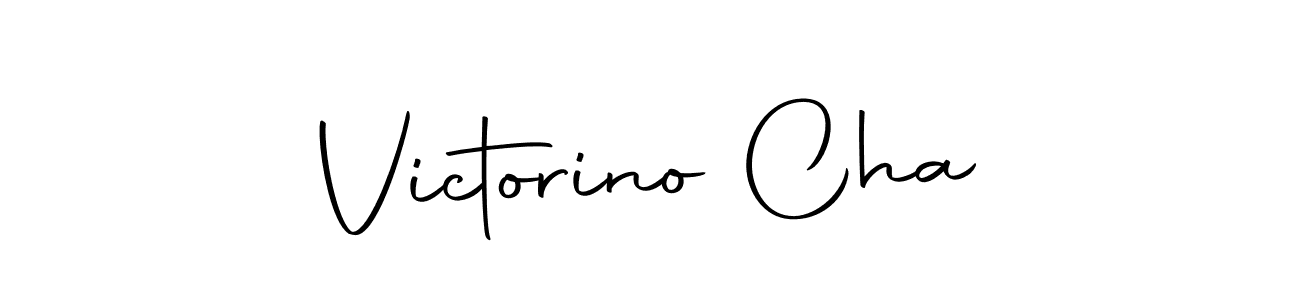Design your own signature with our free online signature maker. With this signature software, you can create a handwritten (Autography-DOLnW) signature for name Victorino Cha. Victorino Cha signature style 10 images and pictures png