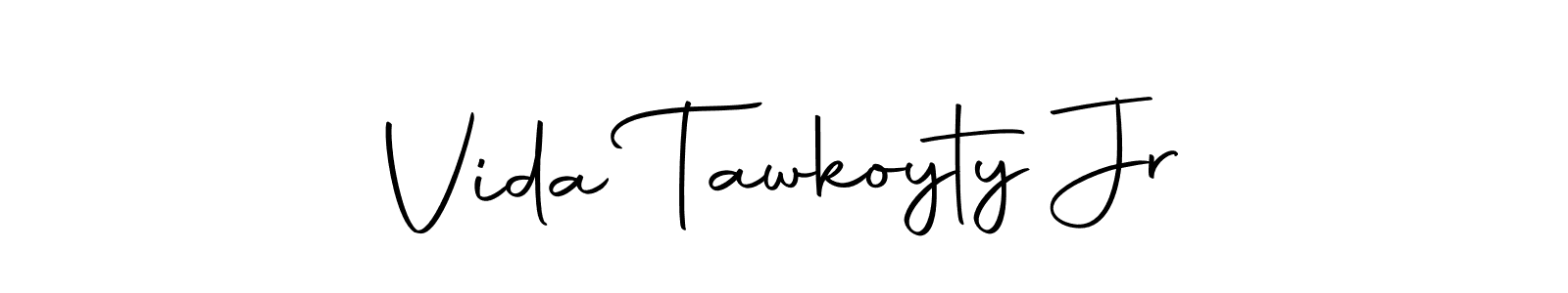 Make a short Vida Tawkoyty Jr signature style. Manage your documents anywhere anytime using Autography-DOLnW. Create and add eSignatures, submit forms, share and send files easily. Vida Tawkoyty Jr signature style 10 images and pictures png