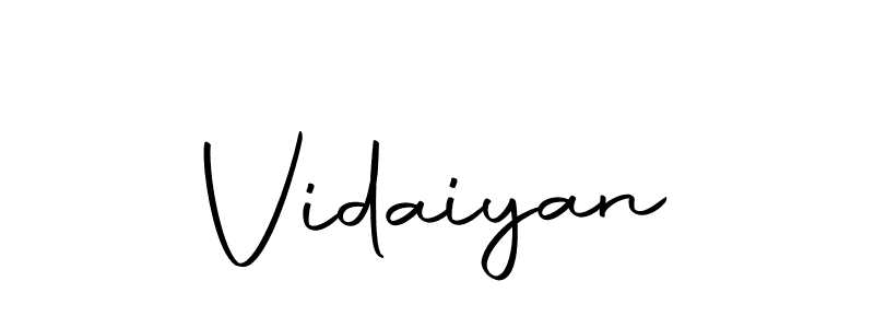 Design your own signature with our free online signature maker. With this signature software, you can create a handwritten (Autography-DOLnW) signature for name Vidaiyan. Vidaiyan signature style 10 images and pictures png